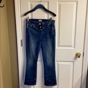 Mother the button insider crop sz 26